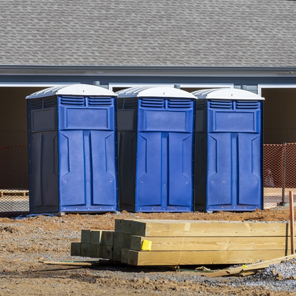 are there any restrictions on where i can place the portable restrooms during my rental period in Poplar Branch NC